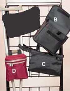 Wheelchair and Crutch bags